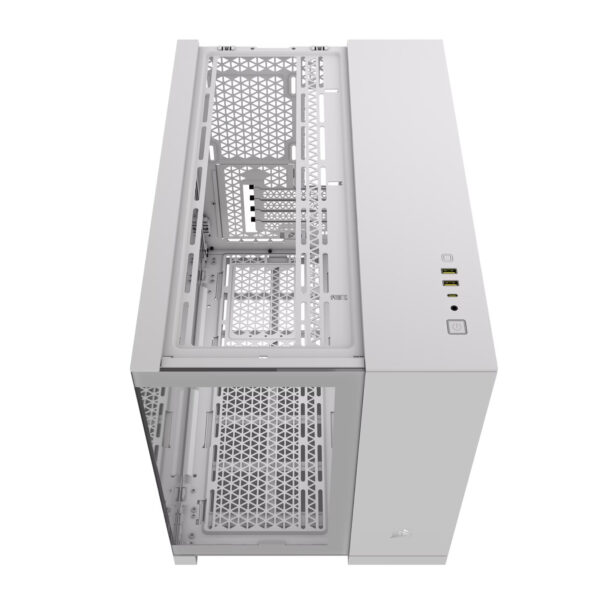 4-69-1-1 מארז Corsair 2500X Mini-Tower mATX Tempered Glass NO FANS White