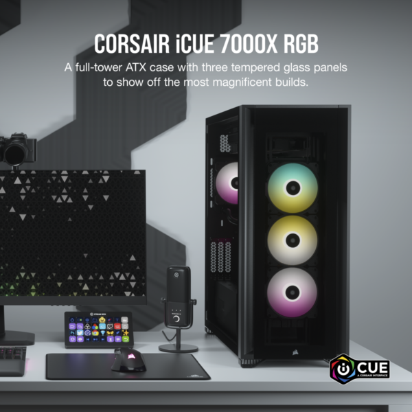 7000X-RGB-black-05 מארז CORSAIR iCUE 7000X RGB Tempered Glass Full-Tower ATX BLACK