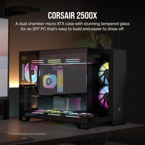 81RlWlpuVAL._AC_SL1500_-1 מארז Corsair 2500X Mini-Tower mATX Tempered Glass NO FANS