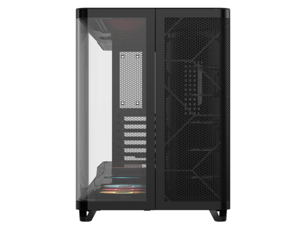 AIR_5400_RS-R_ARGB_BLACK_02_FRONT_CLOSED-1-1-1 מארז CORSAIR AIR 5400 RS-R ARGB Triple Chamber 3x Fans Include Bl