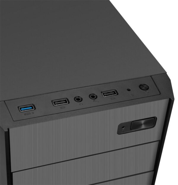 CA5051-1 מארז שחור כולל ספק כוח SAMA CA-505 ATX Mid Tower Psu 500W USB3
