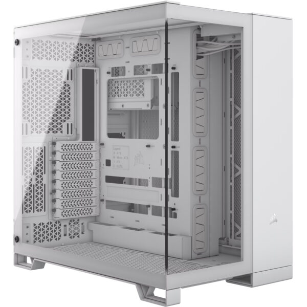 CHACOR06004__1-4 מארז Corsair 6500X Mid-Tower E-ATX Tempered Glass Case White