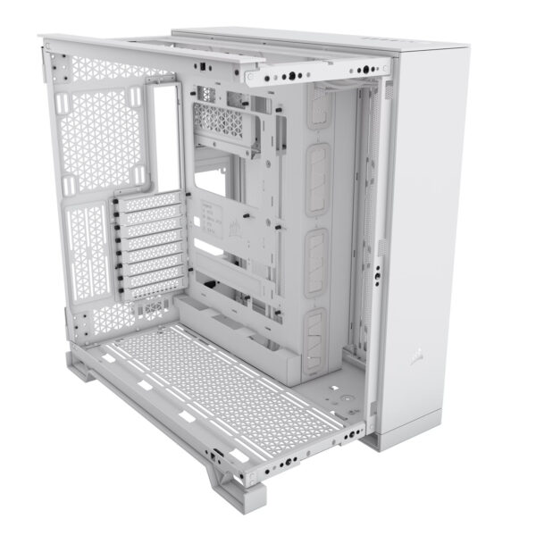 CHACOR06004__10-1 מארז Corsair 6500X Mid-Tower E-ATX Tempered Glass Case White