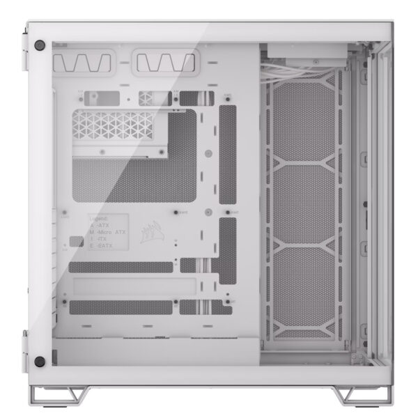 CHACOR06004__4-1 מארז Corsair 6500X Mid-Tower E-ATX Tempered Glass Case White