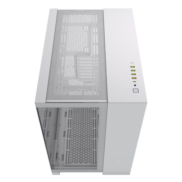 CHACOR06004__7-1 מארז Corsair 6500X Mid-Tower E-ATX Tempered Glass Case White