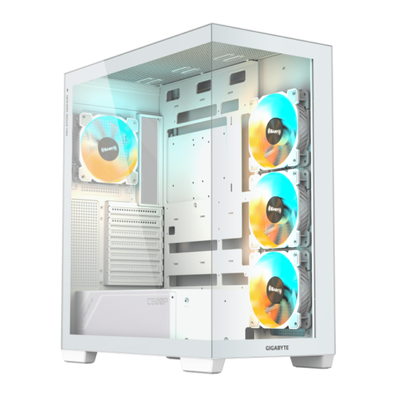 GIGABYTE_20C500_20PANORAMIC_20STEALTH_20ICE_01-4 מארז לבן GIGABYTE C500 PANORAMIC STEALTH ICE Mid-Tower ATX