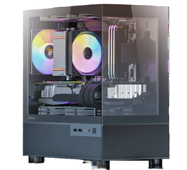 NX200rem_20blk-4 מארז שחור Antec CX200M RGB ELITE M-ATX 5X120mm RGB FANS