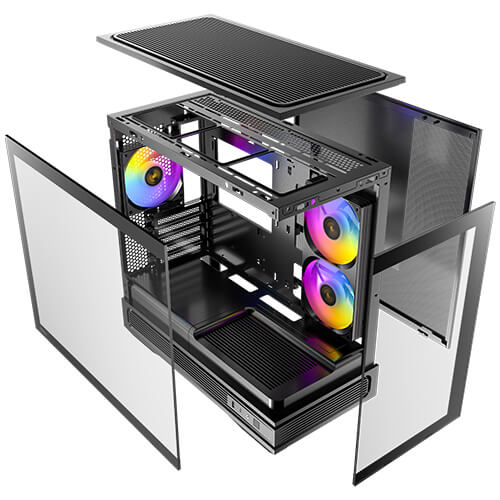 gallery-c2m-argb-13 מארז Compact Micro-ATX Case 270Degrees Full View ANTEC C2M ARGB