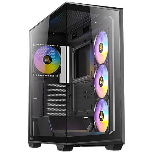 gallery-c3-argb-black-02-1 מארז שחור Antec C3 ARGB Mid-Tower ATX 4x ARGB FANS Incl Type-C