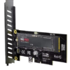 כרטיס הרחבה PCIe x4 to M.2 Adapter Support 2280 M.2