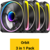orbit-120-argb-pdt09-1 מאווררים למארז Antec Orbit 120 ARGB 3 Pack