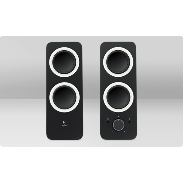 logitech black speakers